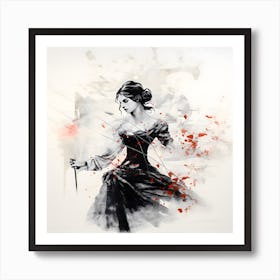 Ink and grace Art Print