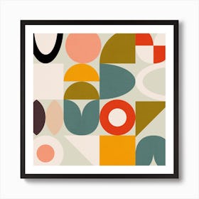 Mid Century Classic Square Art Print