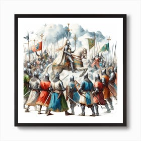 Tournament of knights 2 Art Print