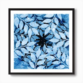 Blue Petals  Art Print