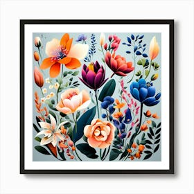 Floral Bouquet 1 Art Print