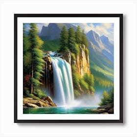 Waterfall 28 Art Print