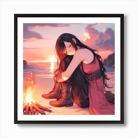 Sleepy Tifa Poster