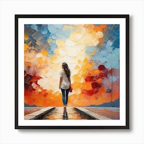 Abstract painting Art Print