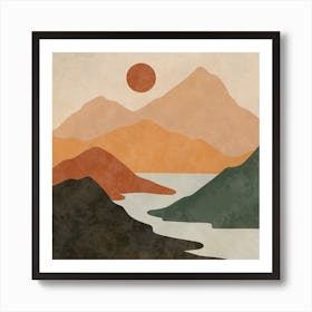 Landscape - Landscape Stock Videos & Royalty-Free Footage 2 Art Print