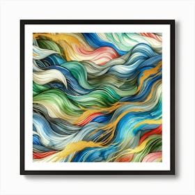 Abstract Watercolor Painting Art Print