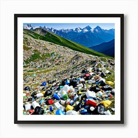 Trash Mountain Art Print