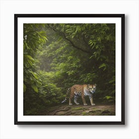 Jaguar In The Jungle Art Print