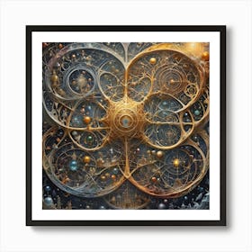 Genius, Madness, Time And Space 56 Art Print