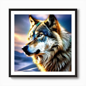 Wolf Painting, Wolf Art, Wolf Paintings, Wolf Paintings, Wolf Art, Wolf Paintings Art Print