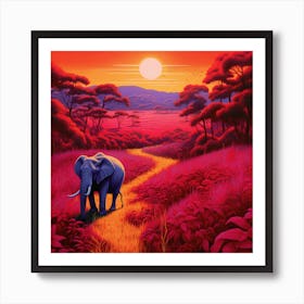 The Elephant Art Print