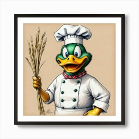 Chef Duck 7 Art Print