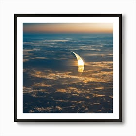 Moon From Space Art Print