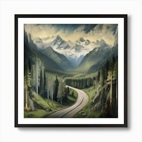 Road To Switzerland Art Print