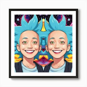 I and I The Palette of Smiles Art Print