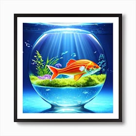 Fish In A Bowl Art Print