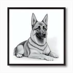 German Shepherd Dog Art Print