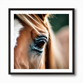 Close Up Of A Horse'S Eye Art Print