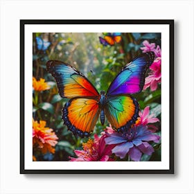 Forest Butterflies Art Print