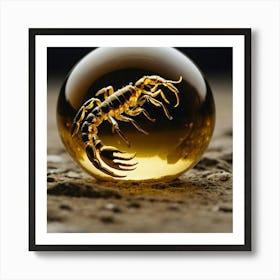 Scorpion In Glass Ball 1 Art Print