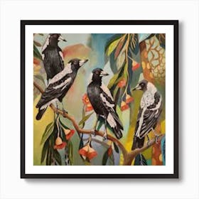 Magpies Art Print