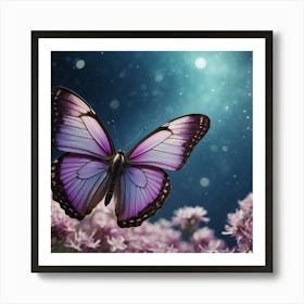 Purple Butterfly Art Print