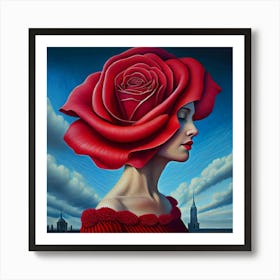 Red Rose Art Print