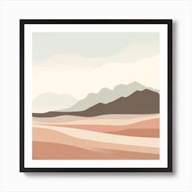 Desert Landscape - Desert Stock Videos & Royalty-Free Footage Art Print