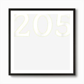 Number 205 T Shirt Art Print