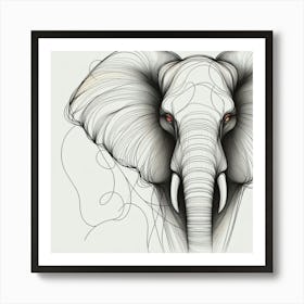 Elephant Canvas Art Art Print