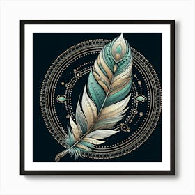 Feather Feather Feather Feather Feather Feather Feather Feather Feather Feather Art Print