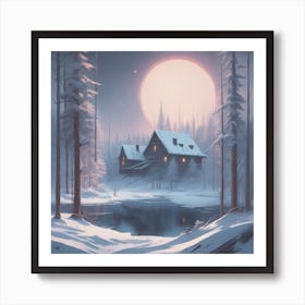 House In The Woods 1 Art Print