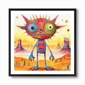 Alien Monster Art Print