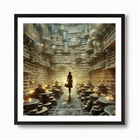 Library Of Books 1 Art Print