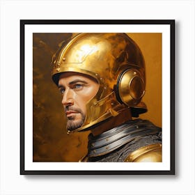 Portrait Of A Knight Art Print