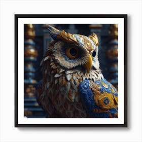 Colorful Owl Art Print