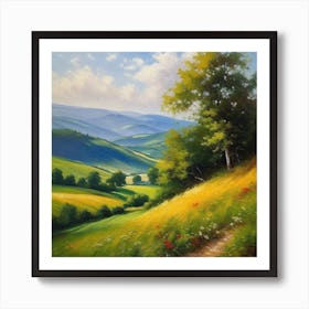 Landscape Painting 152 Art Print