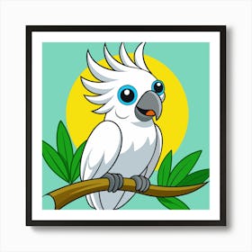 Cockatoo illustration Art Print