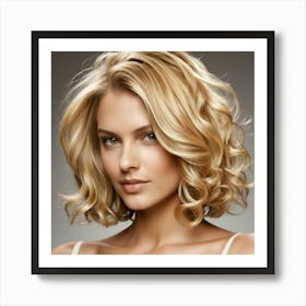 Blond Hair Female Blonde Light Golden Color Style Hairstyle Beauty Tresses Locks Mane S (1) Art Print