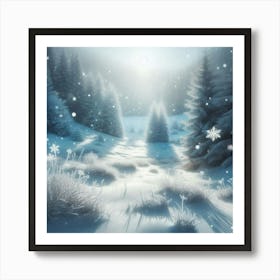 Winter Landscape 1 Art Print