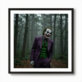 Joker In The Woods 3 Art Print