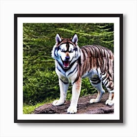 Husky Tiger 1 ( Fromhifitowifi ) Art Print