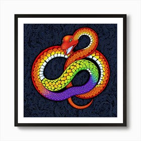 Rainbow Snake Art Print