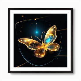 Butterfly Wallpaper 10 Art Print