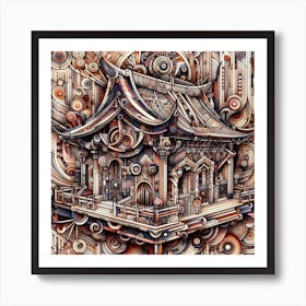 Chinese Temple 1 Art Print