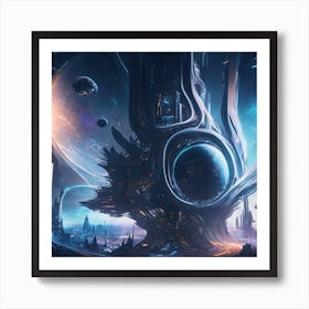 Futuristic City 23 Art Print