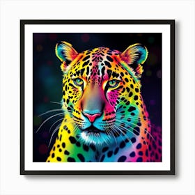 Colorful Leopard Art Print