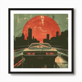 Sunset In The City Art Print