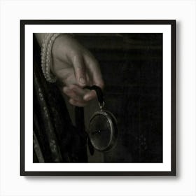 Lady With A Pocket Watch Art Print