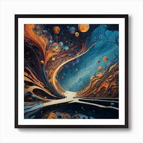 Road To The Moon Art Print